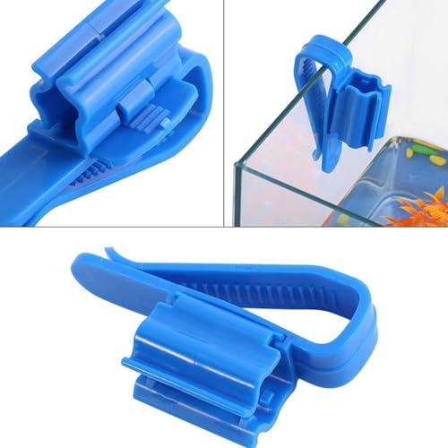 2Pcs Fish for Tank Mounting Clip Water Pipe Hose Holder Multifunction Adjustable Clamp for 0.31""-0.62"" Dia Tub Aquarium Tube Holder, Aquarium Air Pump Accessories for Fish Tank and Aquarium
