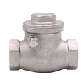 3/4 Inch Swing Check Valve - WOG 200 PSI Stainless Steel SS304 CF8M NPT - size: 0.75 Inch, style: Swing