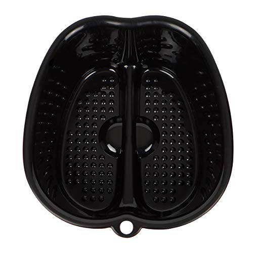 Mantello Foot Soaking Tub- Extra Large Pedicure Bowl - Foot Bath Basin - Home Foot Spa (Black) - color: Black