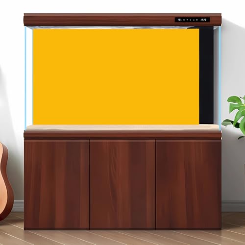 Orange Aquarium Background Classic Pure Orange Fish Tank Background Spectacular Vibrant Reptile Tank Backgrounds Vivid Oranges Color Reptile Tank Terrarium Enclosure Backgrounds 24x12in - color: P-Orange, size: 24(W)x12(H)inches/ 60(W)*30cm(H)