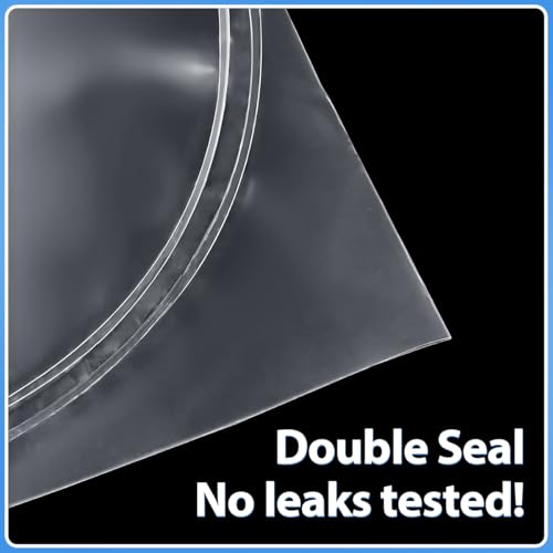 Fish Shipping Bags for Live Fish, 15x30” Round Bottom Double Seal Clear Leak-Proof Live Fishes Transport Bags Koi Transport Bag, Betta Shipping Fishery Bag (Ultimate 3 mil, 25 Pack) - color: 15x30”, 25 Pcs