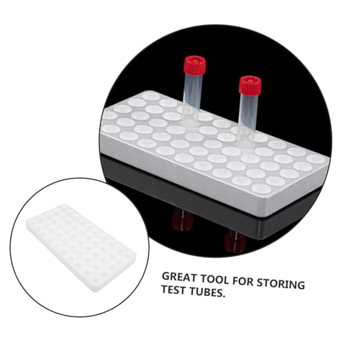 HEALLILY 50holes Test Tube Holder Rack Foam Sampling Organizer for Test Tubes Lightweight Design for Easy Storage for Laboratory Use
