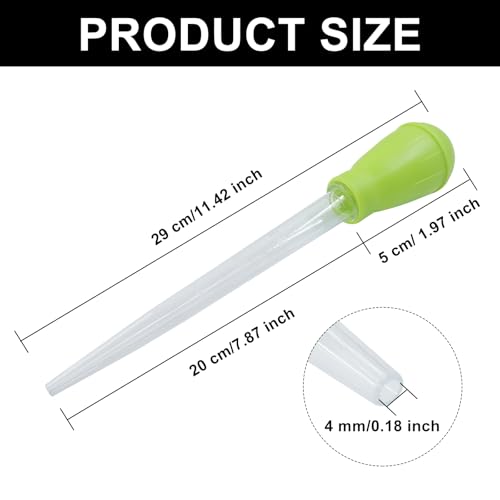 Murtenze 2 Pack Manual Fish Tank Water Changer Aquarium Dropper, Green Clean Pipette Dropper Waste Remover, Mini Gravel Cleaning Straw for Aquarium Cleaning/Aquarium Owners - color: Green