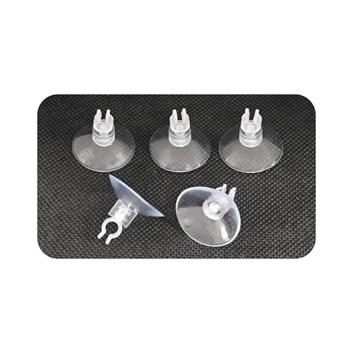 40PCS 5mm Aquarium Suction Cup Clips, Clear Airline Tube Holders for Fish Tank Air Hose, Clamps for Aeration Tubing Setup and Organization - size: 5mm