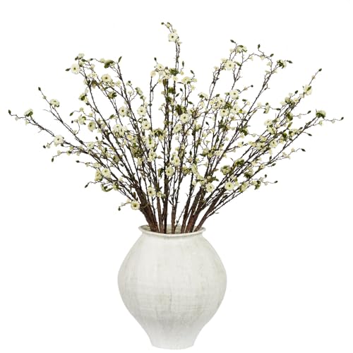 Melorca&Guilla Artificial Plants,6PCS 37.5" Green Faux Branches for Vase,Faux Greenery Stems Fake Plants Artificial Plants & Flowers for Shop Garden Office Home Décor (6, Greenery Stems 01) - color: Greenery Stems 01