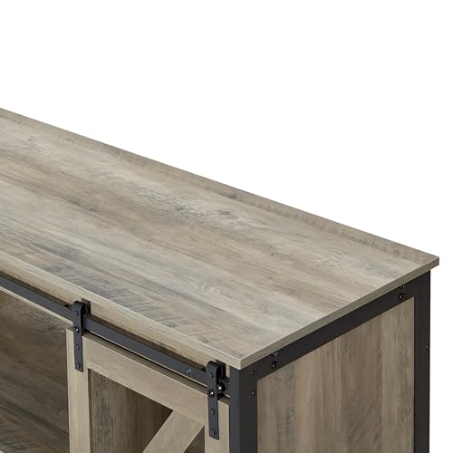 Metal Aquarium Stand with Cabinet for Fish Tank Accessories Storage, 80 Gallon, Turtle, Reptile Terrariums, Grey, 58.9'' L x 19.7'' W x 32.6'' H. XS99