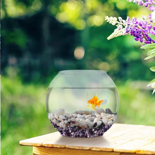 Pebbles Polished Gravel,Natural Polished Stones for Flower Bed Fish Tank Plants 3.5-Oz(Purple) - color: Purple