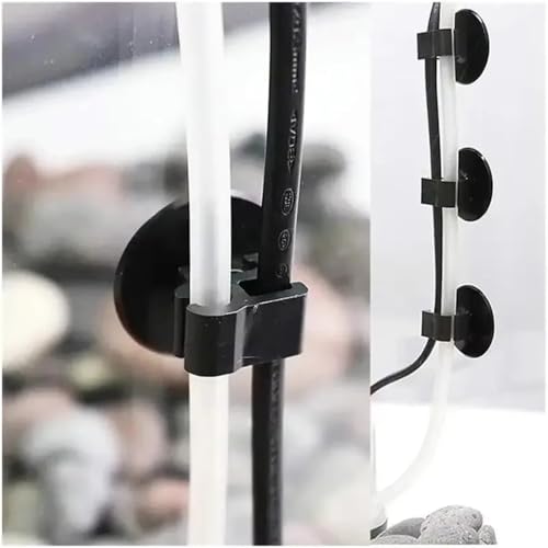 20Pcs Aquarium Fixed Suction Cup Oxygen Tube Power Line Clip Filter Wire Organizer Double Headed Double Card