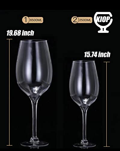 Super Large Glass Giant Oversized Goblet Glass Extra Large 220OZ Draft Beer Glass Large Large Capacity,Wine Cork Storage,100oz - size: 100oz