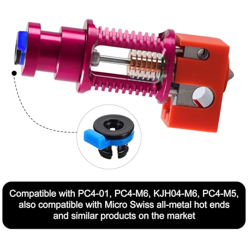 20Pcs Bowden Tube Coupler Collet Clamp Clip Bowden Collet and Clip Set Od 4mm Compatible with 3D Printer Accessories 1.75mm Filament Printer Parts - size: 20Pcs