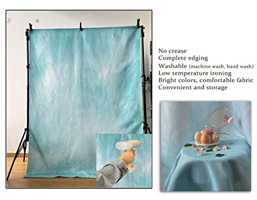 5x7ft Aqua Abstract Solid Photography Backdrops Gradient Portrait Photo Booth Background for Photographyer - color: TT-S0311, size: 5x7ft