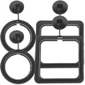 Mikikit 4pcs Reusable Fish Feeding Rings Aquarium Feeder Rings Floating Fish Food Corral for Tank Feeding Tropical
