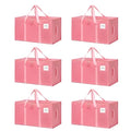 Moving Bags Heavy Duty Bubblegum Pink – Large Packing Bags for Moving, Extra Large Storage Totes with Zippers and Handles - color: Bubblegum Pink