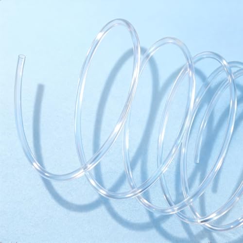 QuQuyi PVC Vinyl Tubing 5mm ID X 7mm OD, Flexible Plastic Hose Clear Oil Resistant Industrial Tubing, 3.3FT - size: 5x7mm, style: 3.3 Feet