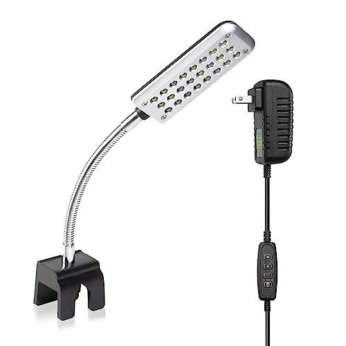 DaToo Aquarium Light Small LED Clip Light for Fish Tank 1.5W with Timer&Dimmer, 1 Yr Warranty - size: 1.5W (With Timer & Dimmer)