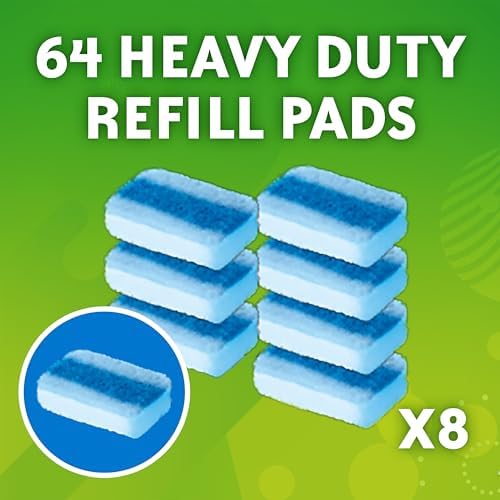 Scrubbing Bubbles Toilet Bowl Wand Cleaner Refills, Fresh Brush Heavy Duty Cleaner Toilet Refill Pads, Removes Limescale & Odors, Citrus Scent, 8 Count (Pack of 8) - size: 8 Count (Pack of 8)