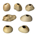 7 Pcs Ceramic Aquarium Plant Pots, Aquarium Plant Holder Cups, Aquatic Planters for Fish Tank Decorations and Live Plant Cultivation