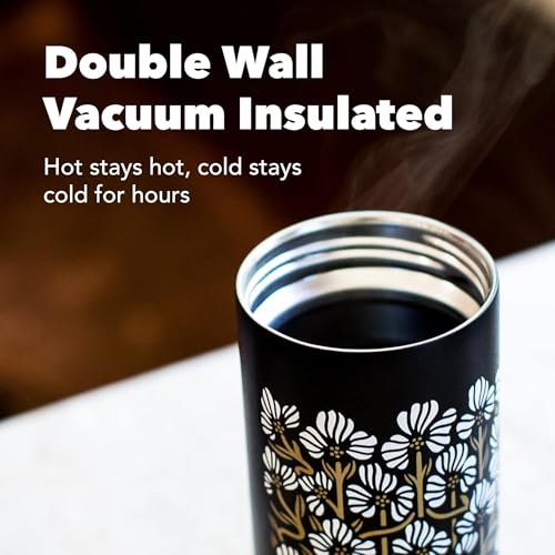 MiiR Flip Traveler 16oz | Double-Wall Vacuum Insulated with Flip Lid, BPA-Free Stainless Steel Construction, Insulated Tumbler for Hot or Cold Drinks - color: Basal Gray, size: 16 Ounces