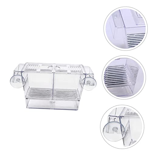 LIOOBO Fry Isolation Tank Aquarium Fish Net Incubation Container for Fish Safe Fry Box