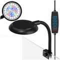 DaToo Mini Clip On Aquarium Light 7W Dimmable Small Fish Tank Light USB Moving Lamp with White Red Blue Green LED for 1 to 3 Gallon Tanks - size: Clip Light With Dimmer