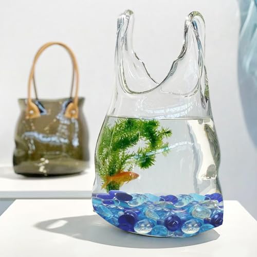 FANTIAN 10LB Fire Pit Glass, Mixed Blue Flat Glass Marbles for Vase Fillers. Decorative Glass Pebbles for Fish Tank Fountains Garden Crafts Table Scatter and Home Decor - color: Mixed Blue, size: 10 Pounds