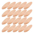 Natural Driftwood Pieces Oval 20 Pcs 3.07X1.06 Inch Rustic Wood Discs for Aquarium Decor DIY Crafts Home Decoration Woodworking Projects