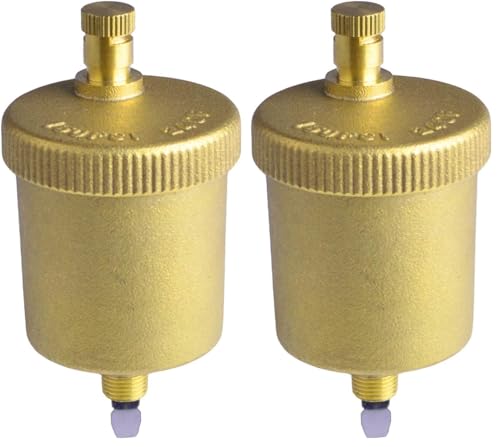 Hydro Master Automatic Air Vent Valve 1/8 Inch Brass (Pack of 2) - size: 1/8” (Pack of 2)