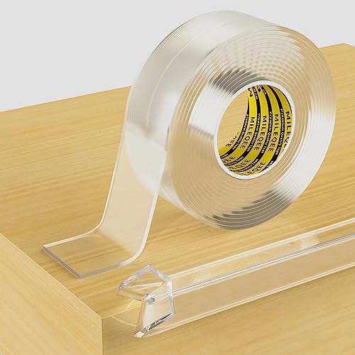 Clear Edge Protector Strip, 1.18in x 9.84FT, Sharp Edge Wrap Cover Tape, Self Adhesive Protective Bumper Corner Guards for Cabinet Door Desk Glass Table Bed Furniture, Kitchen Countertop, Waterproof - size: 1 Pack x 1.18in x 9.84FT