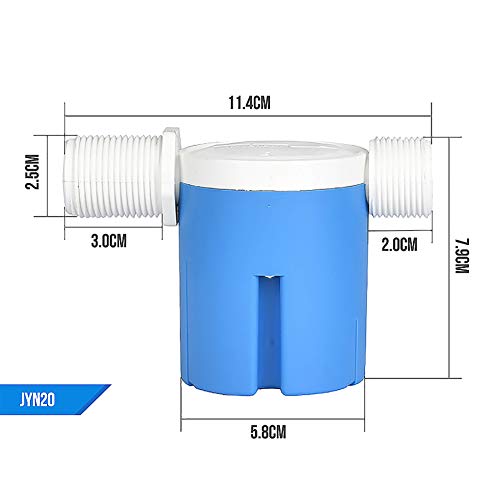 3/4" Automatic Water Level Control Valve - Inside Type, Side Inner Auto Float Valve for Water Tank, Solar Energy, Auto Pot, Aquarium - style: 3/4" Side Inner