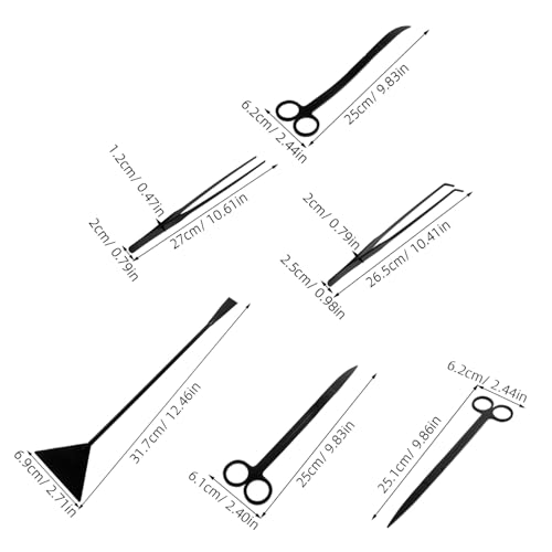 TOYANDONA 1 Set Aquascaping Tools for Efficient Maintenance Stainless Steel Tweezers Scissors Spatula for Safe Handling and Precision Trimming of Aquatic Plants