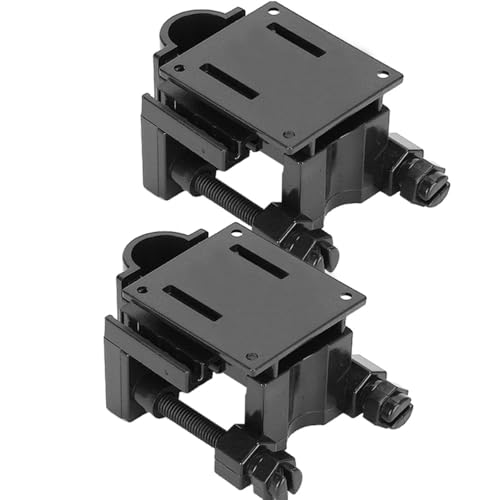 2Pcs 2.8 Inch Aquarium Hose Clamp Clip Plastic Pipe Holder with Stainless Steel Fasteners for Tube Dia Within 18mm