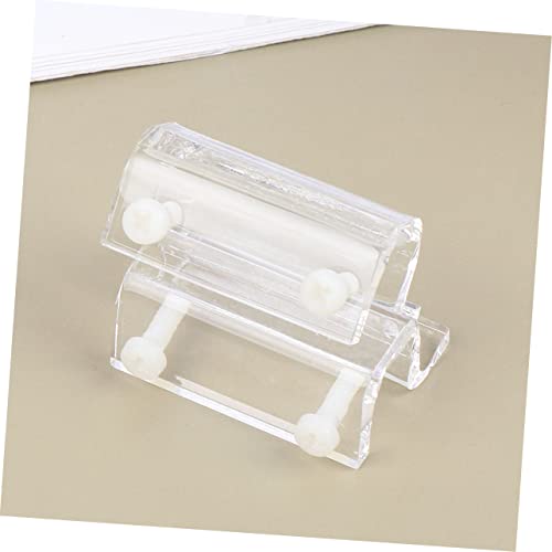 Aquarium Support Brackets 4pcs Acrylic Fish Tank Cover Holder Easy to Install Suitable for Open Ribs Tanks (White)