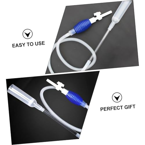 HOMSFOU Fish Tank Water Changer Manual Siphon Cleaner Vacuum Gravel Tool Medium Size for Aquarium Maintenance and Fish Tank Cleaning