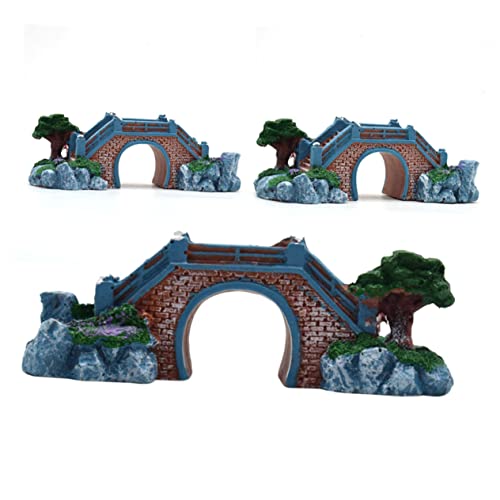 FOMIYES Realistic Resin Bridge for Aquarium Fish Tank Ornament Sturdy Elegant Easy to Clean for Both Freshwater Saltwater