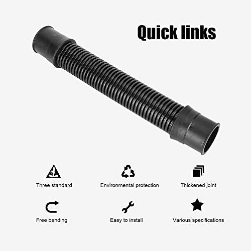 Fish Corrugated, Easy to Install Hose Corrugated Flexible Hose Fish Pond Connection Pipe for Aquarium Box Pond Pump(ID 40mm) - size: ID 40mm