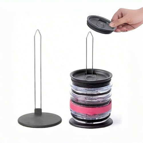 Vertical Lid Storage Rack No Drill Cup Cover Organizer - 7.7" L x 3.5" W