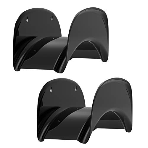 Gardzen 2-Pack Heavy Duty Hose Hanger Wall Mount, Hose Holder, Hook, Rack, Support for Outside, Black - size: 2 Pack