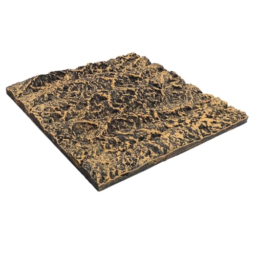 AYNEFY Reptiles Reptile Decorative Supplies, Rock Terrarium Background 3D Rock Stone Background Decorations Backdrop for Fish Reptiles Amphibians Turtles Reptile (27 * 26.8cm) - size: 27*26.8cm