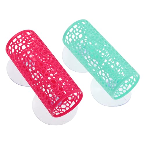 Abaodam 2pcs Betta Tunnel Swim Tube - Fish Tank Accessories Decorations Soft Edged Betta Hammock Bed Shrimp Guppies Hideout Shelter Toys