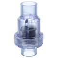 uxcell UPVC Check Valve, 25mm ID Single Union Check Valve Fit 3/4" OD Pipe DN20 Slip Swing No-return Valve for Backflow Prevention, Clear - size: 0.75 Inch