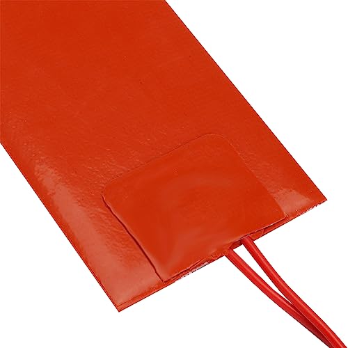 DERNORD 4PCS 12V 20W Silicone Heating Pad Rubber Flexible Heater Mat 50mm X 150mm - size: 12V 20W