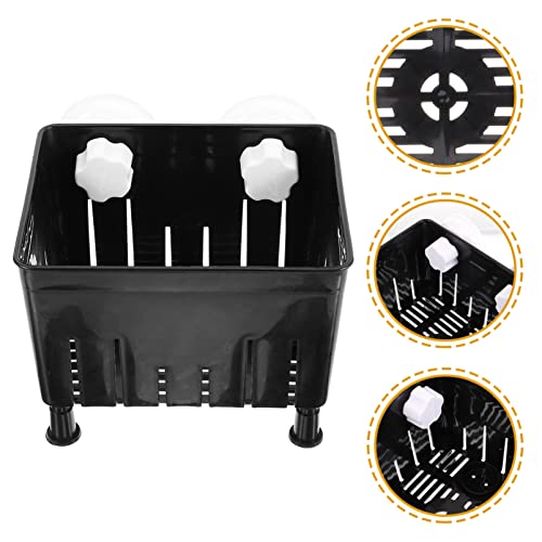 Betta Fish Tank 1 Set of Aquarium Fish Box Hatching Incubator Box Nursery Aquarium Spawning Incubator for Tank Black - color: Black