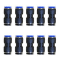 1/2" OD x 12mm OD Pneumatic quick Connector Push to Connect fittings Straight reducer Union/Coupler (Pack of 10) - size: 1/2inch-12mm