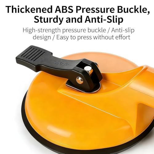 Adjustable Height Setter - Professional Countertop Leveling Tool with Vacuum Suction, Heavy-Duty Rubber Clamps for Smooth Surfaces Installation & Floor Gap Fixing (Yellow,1) - color: Yellow