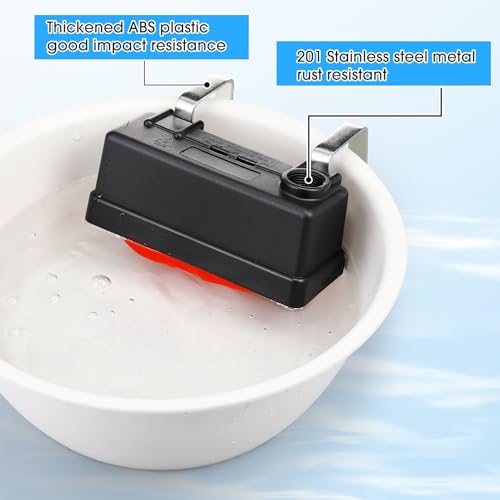 1 Pack Water Tank Float Valve Automatic Water Level Control Float Valve for Pond Farm Livestock Cattle Goat Horse Pool Aquariums Hydroponics and Reservoir Autofill Livestock Waterer