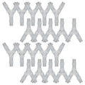 plastic 5/16" Y shape 3 way barbed connector for air hose, water pipe pp polypropylene barb fitting. (Pack of 20 pcs) - style: 20pcs, 5/16" O.D.