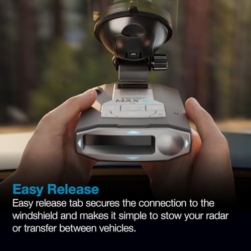 Escort Original Radar Detector EZ Mag Mount - StickyCup Silicon Suction Cup (Black) for Escort Models MAX 360/c MKII, Redline 360c, MAX 3, Cobra RAD 700i and Additional Models - style: EZ Mag Mount