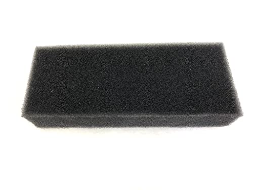 Wave Point Filter Foam Sponges, Bio Sponge Filter Media Pad, Cut-to-Size Foam for Aquarium Fish Tank up to 24" (Black 40PPI (2pc), 3" x 18" x 2") - color: Black 40PPI (2pc)