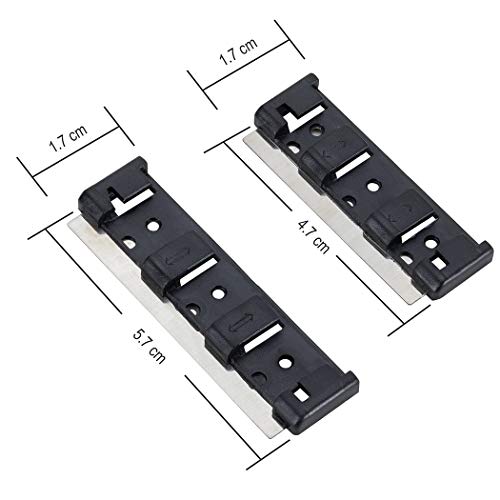 hygger Stainless Steel Replacement Magnetic Scraper Blades Razor for HG-815 Cleaner 5-Pack (Medium)