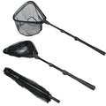 RESTCLOUD Fishing Landing Net with Telescoping Pole Handle, Fishing net Freshwater for Kids Men Women, Extend to 40-63 Inches - style: K: Aircraft-grade Aluminum Handle, 82" Full